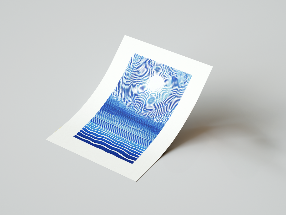 Blue Depths Art Print