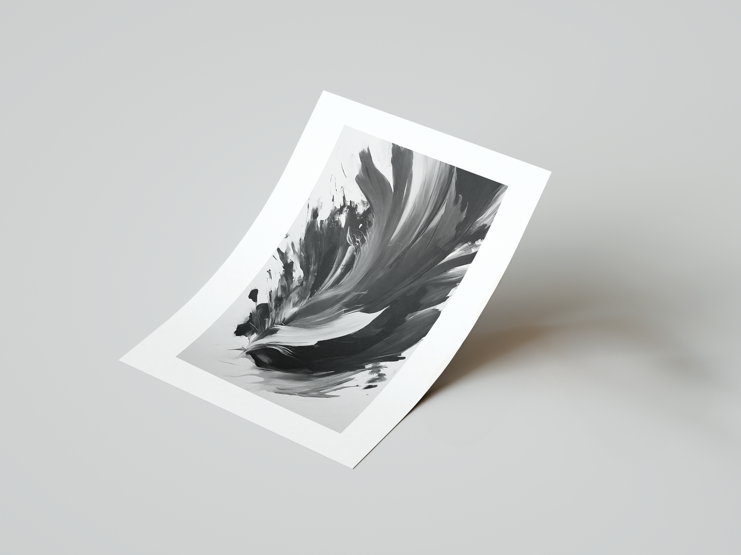 explosive paint burst monochrome art print