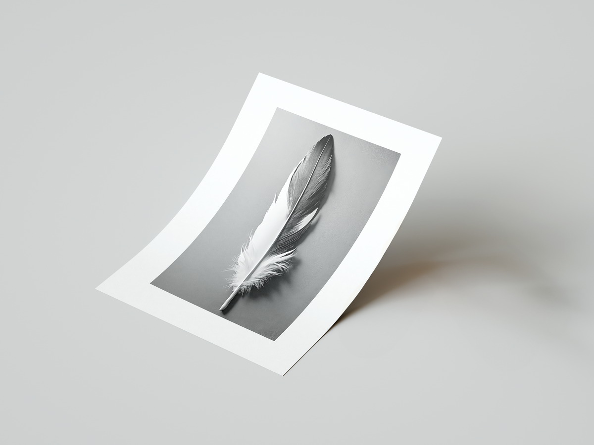 Duality: Feather Art Print