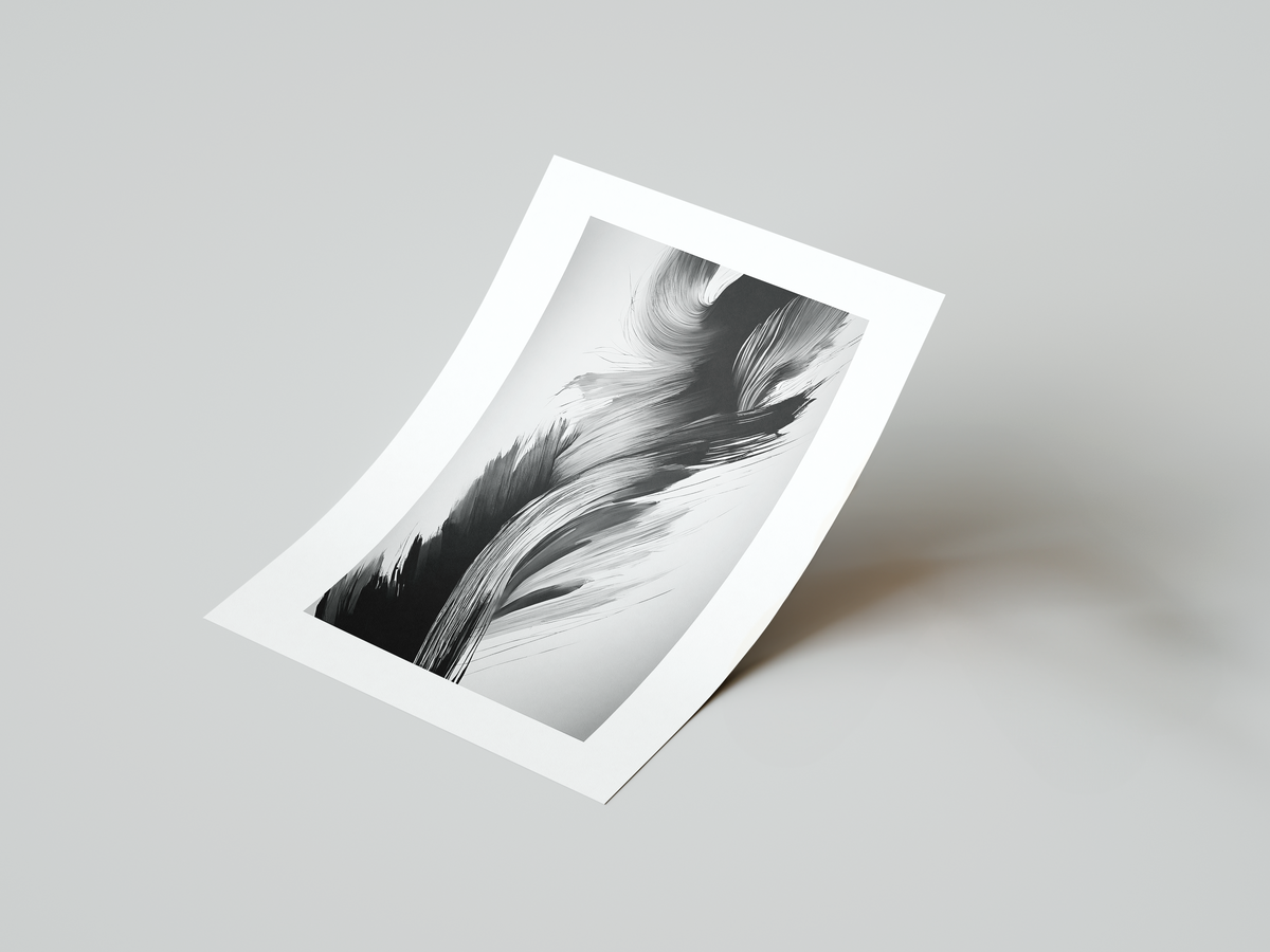 explosive paint burst monochrome art print