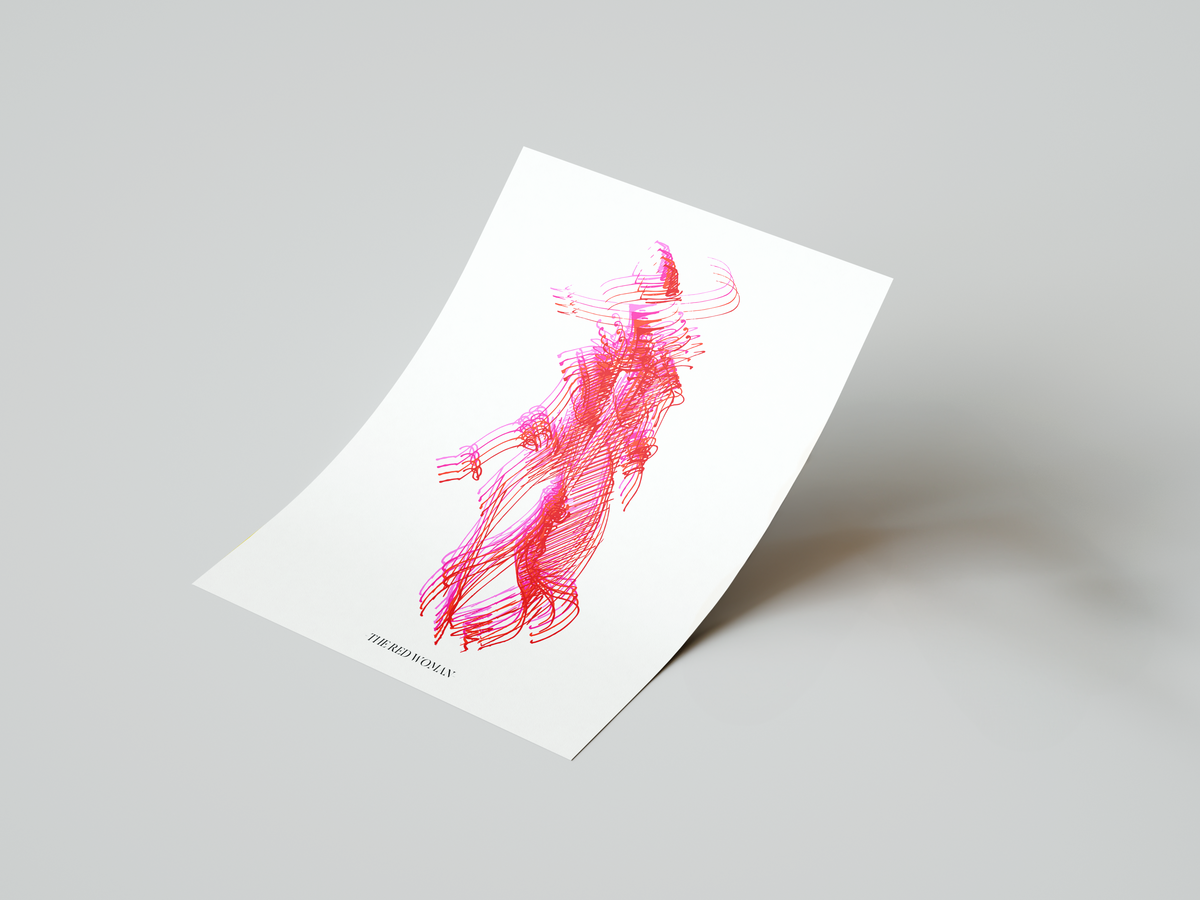 The Red Woman Art Print