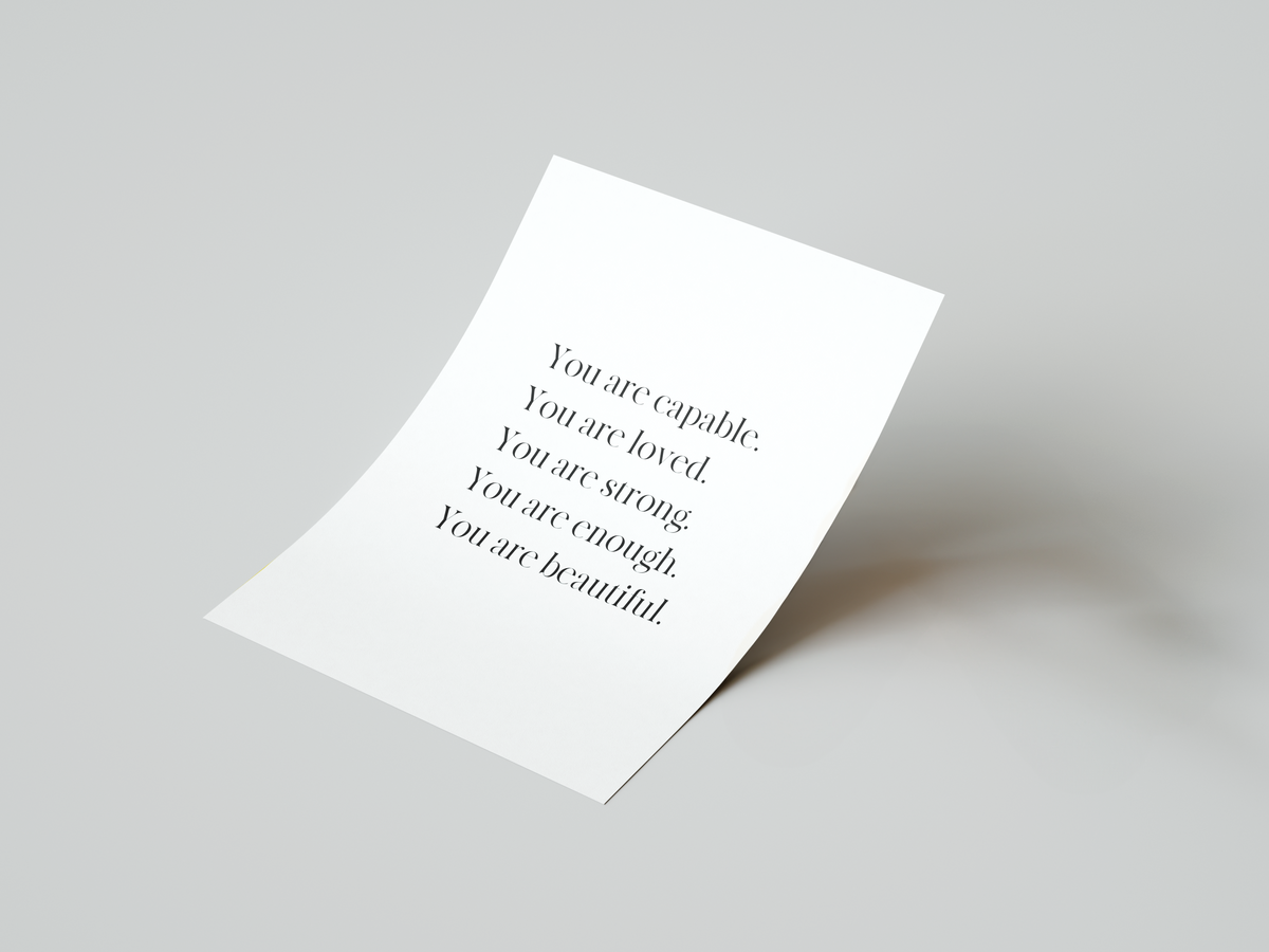 Words of Affirmation Print