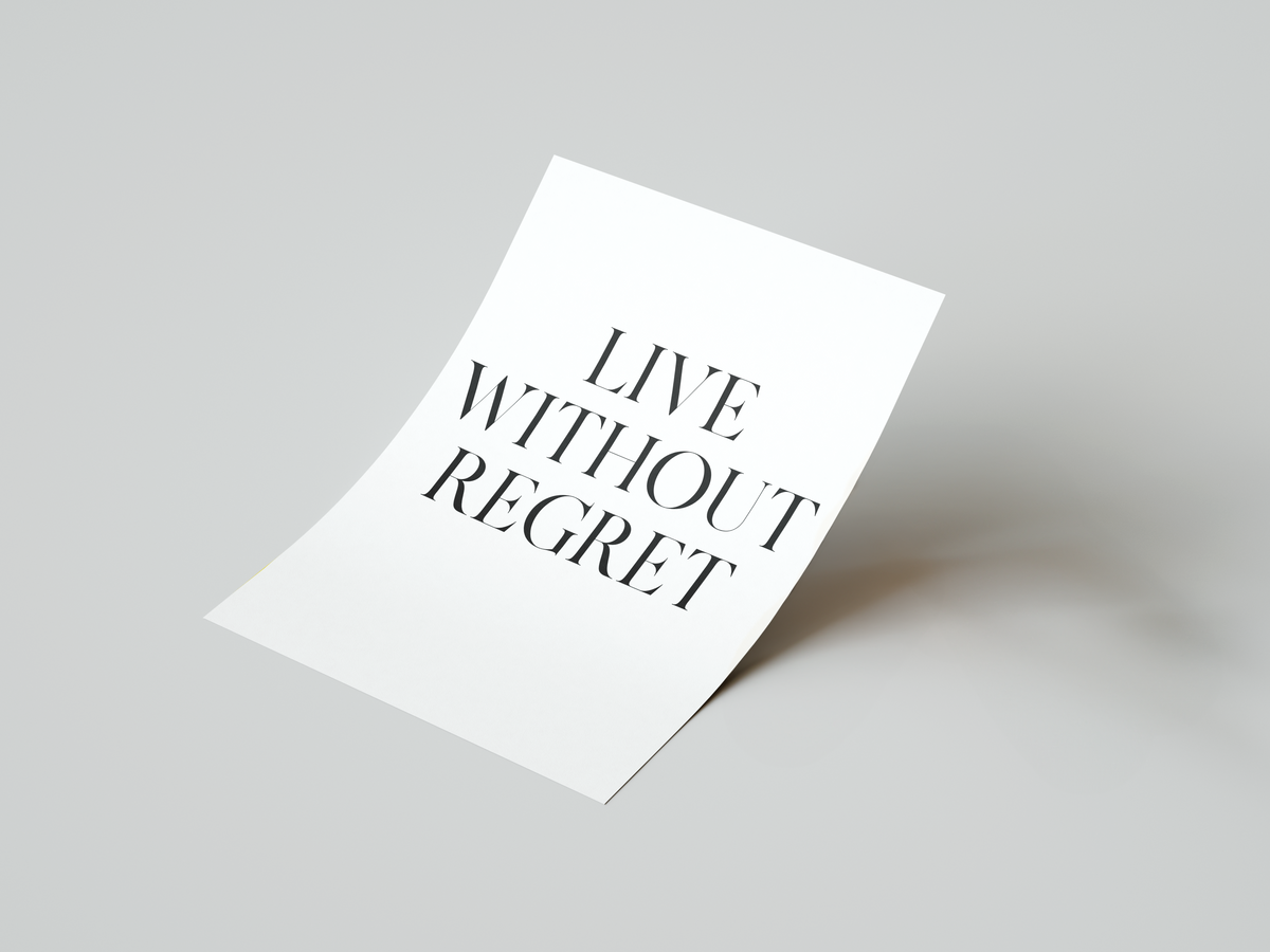 Without Regret Print