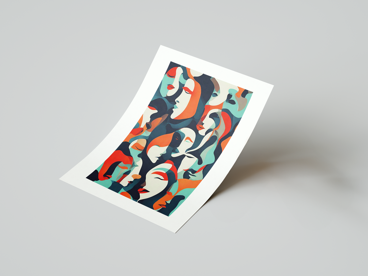Expression in Layers Art Print