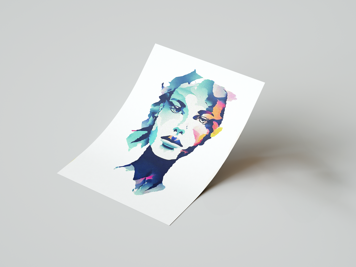 Chromatic Lines Art Print