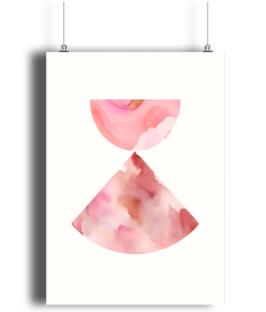 Blush Geometry Art Print