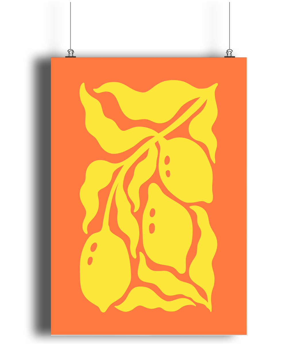 Yellow Lemons Art Print