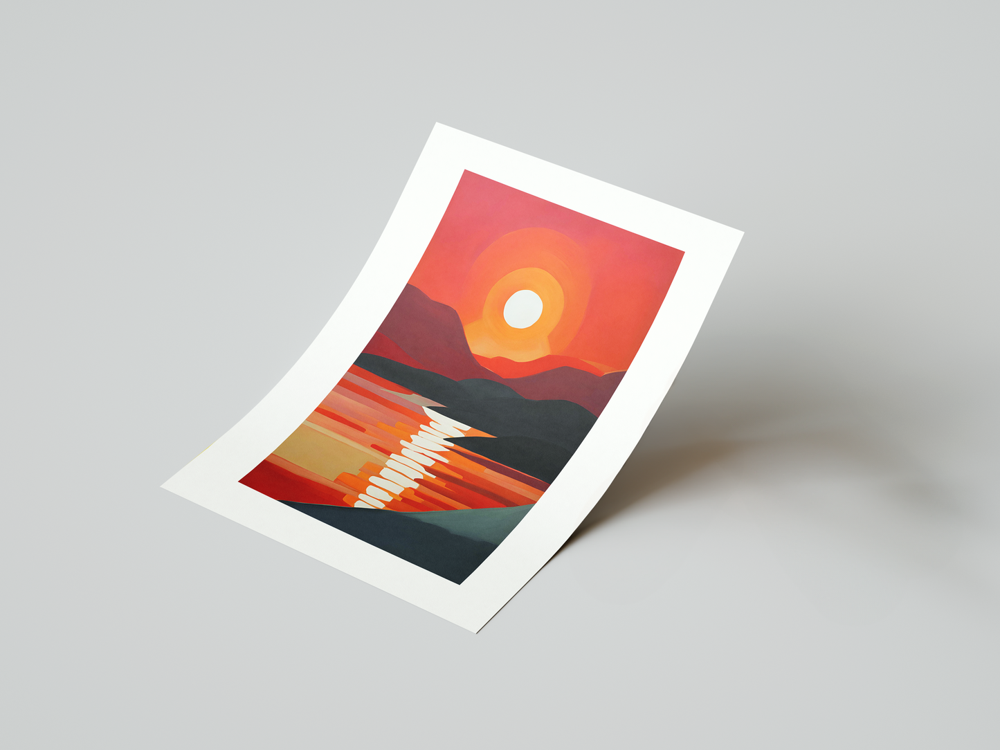 Red Horizon Art Print