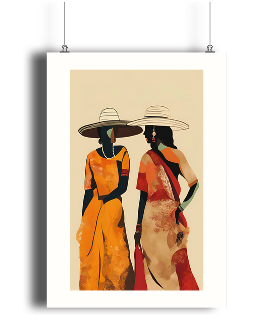 The Two Women 3 Art Print