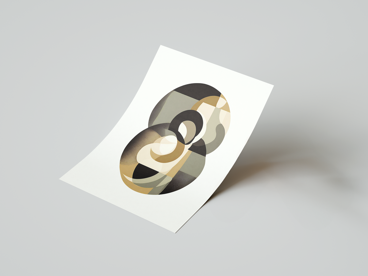 Echoed Circles Art Print