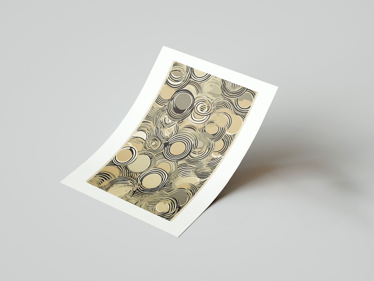 Echoed Circles Art Print 2