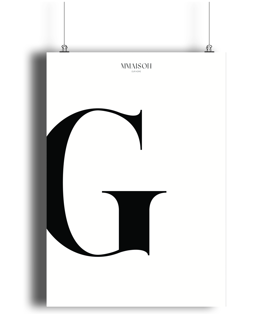 Letter "G" Print