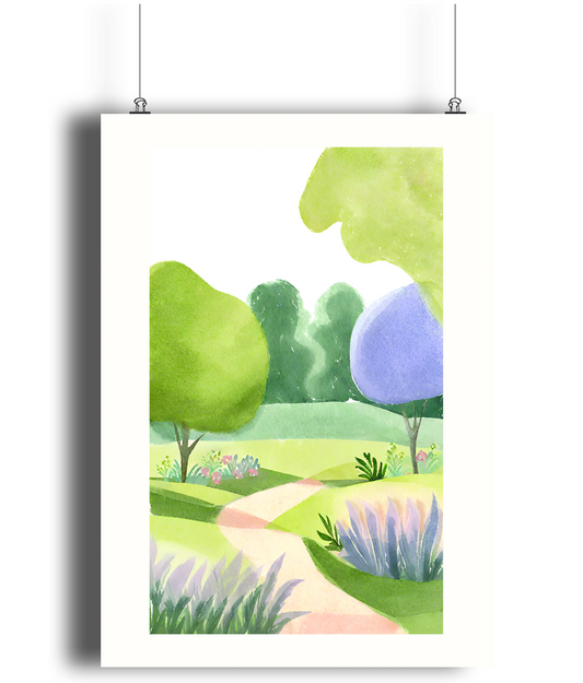 Tranquil Garden Art Print 2