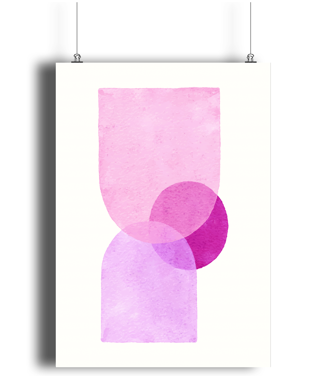 Pink Layers Art Print