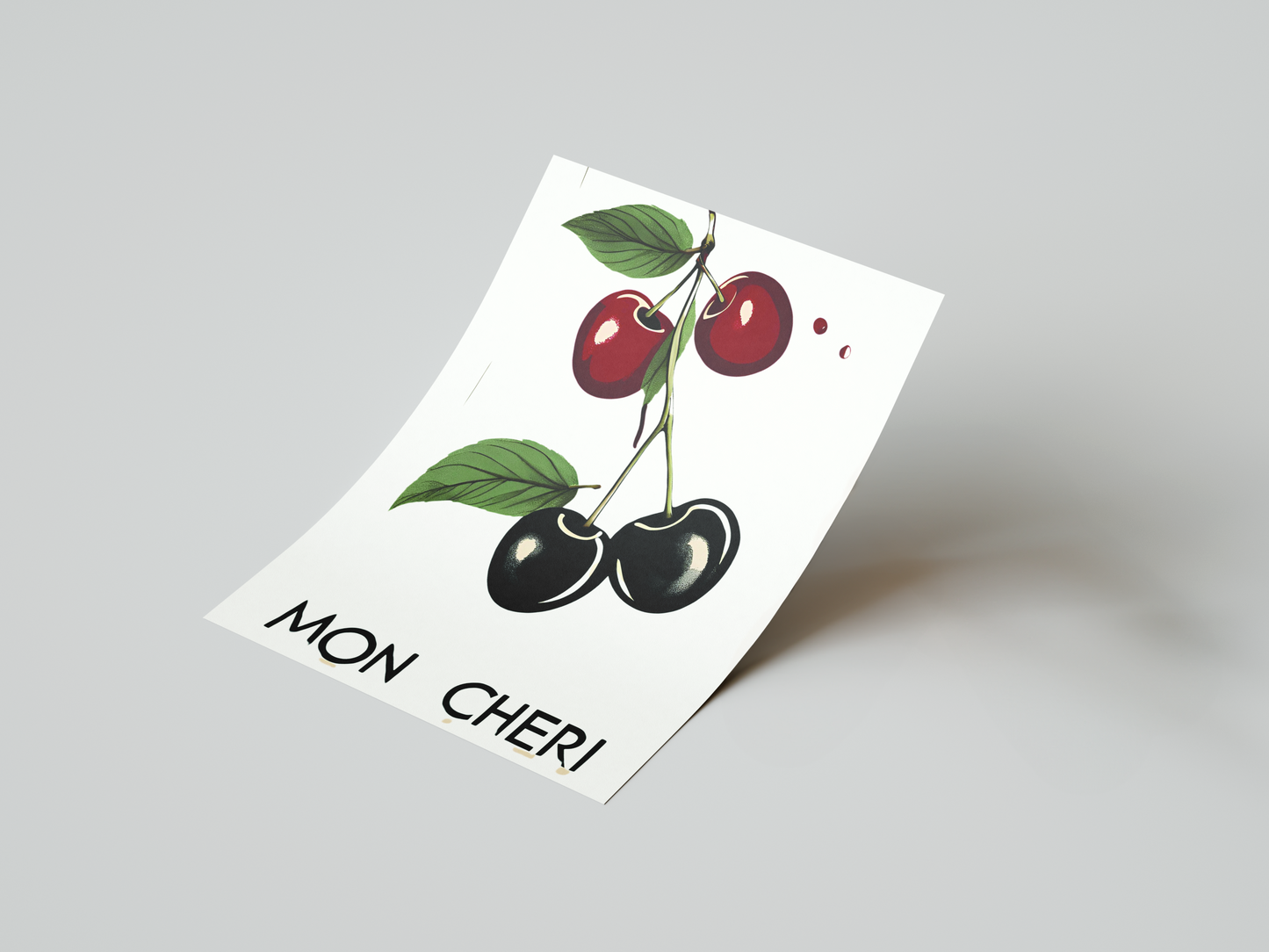 Mon Cheri: Cherry-Inspired Art Print