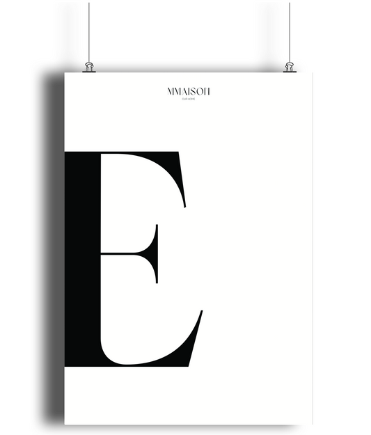 Letter "E" Print