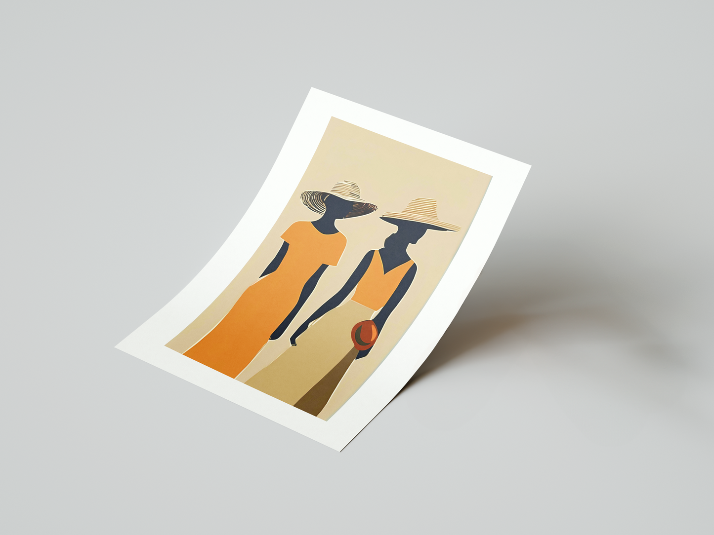 The Two Women Art Print 2