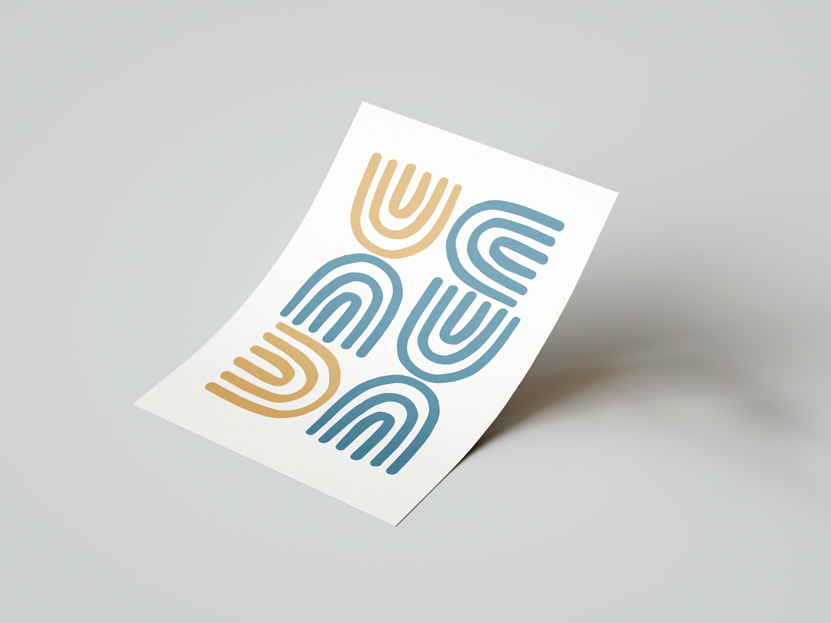 Modern Arch Pattern Art Print