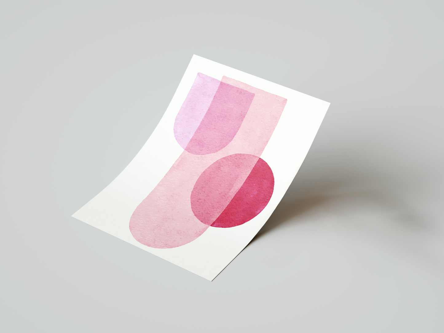 Blush Overlap Art Print