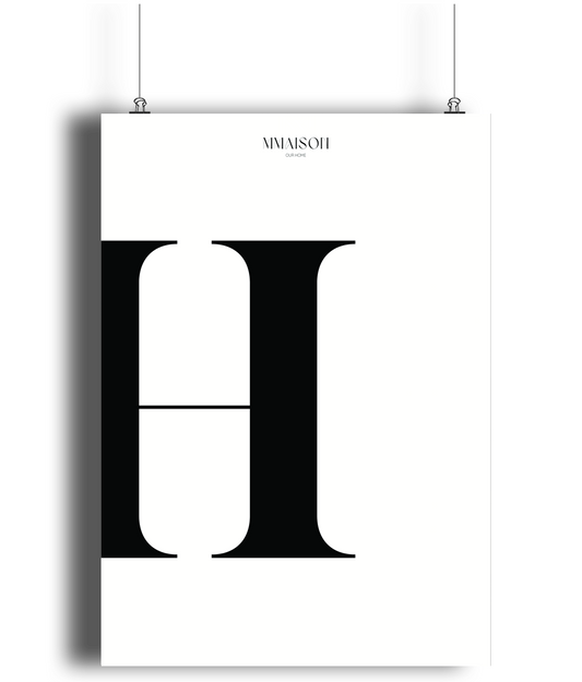 Letter "H" Print