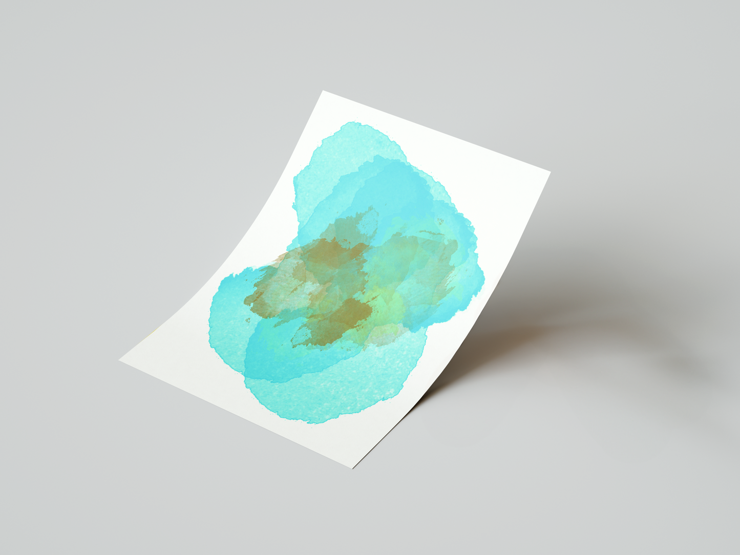 Aqua Layers Art Print