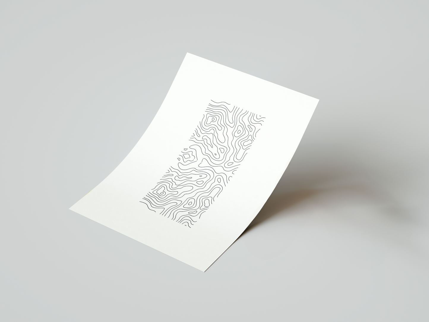 Contour Lines Art Print