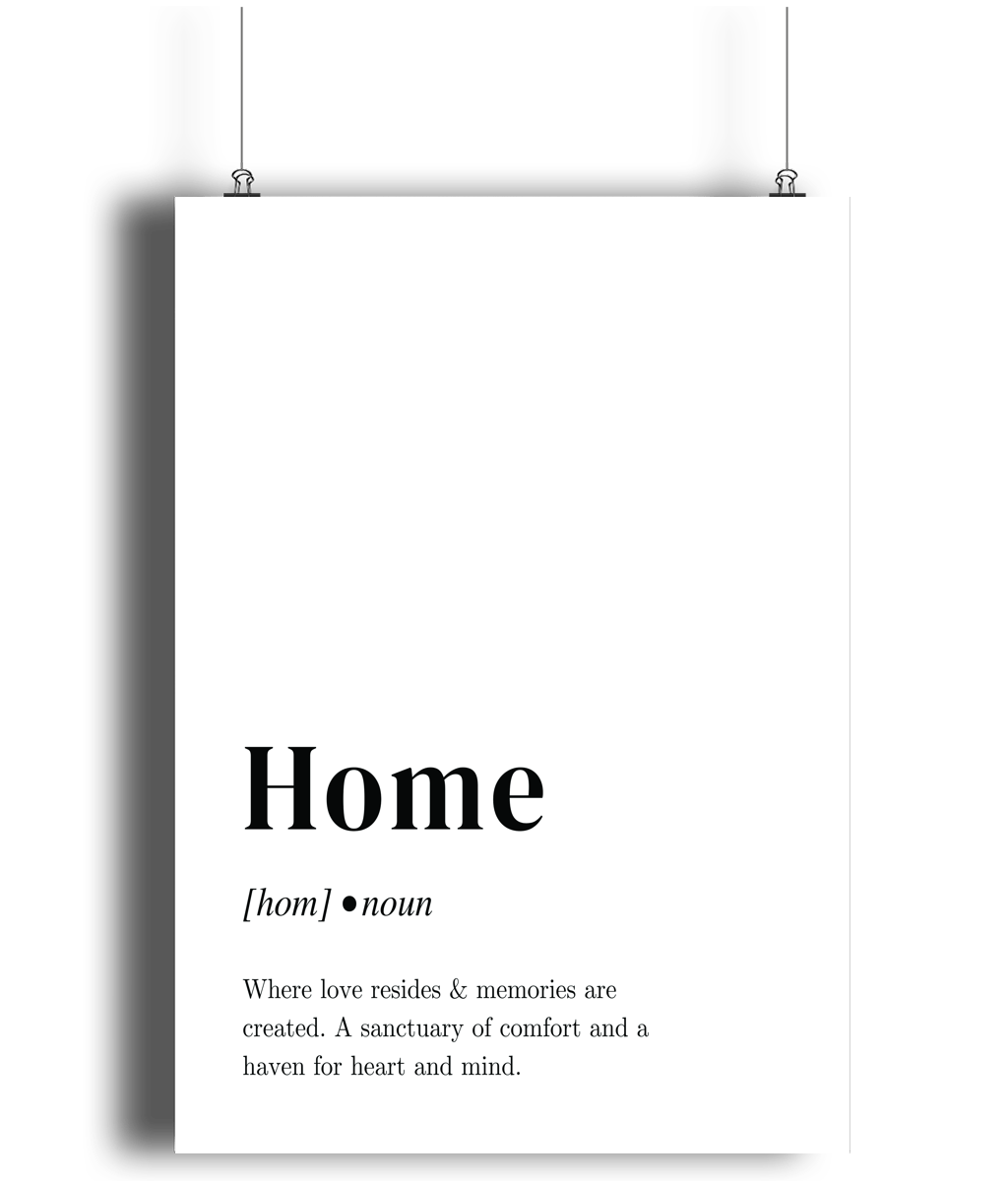 Home Minimalist Print