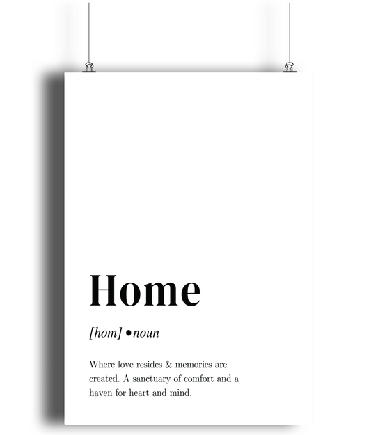 Home Minimalist Print