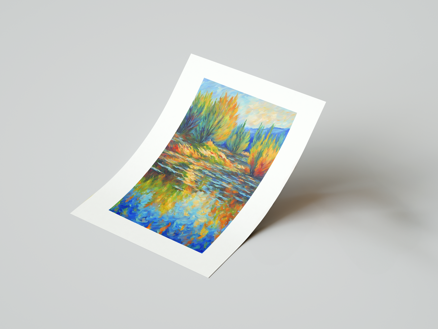 River Reflection Art Print