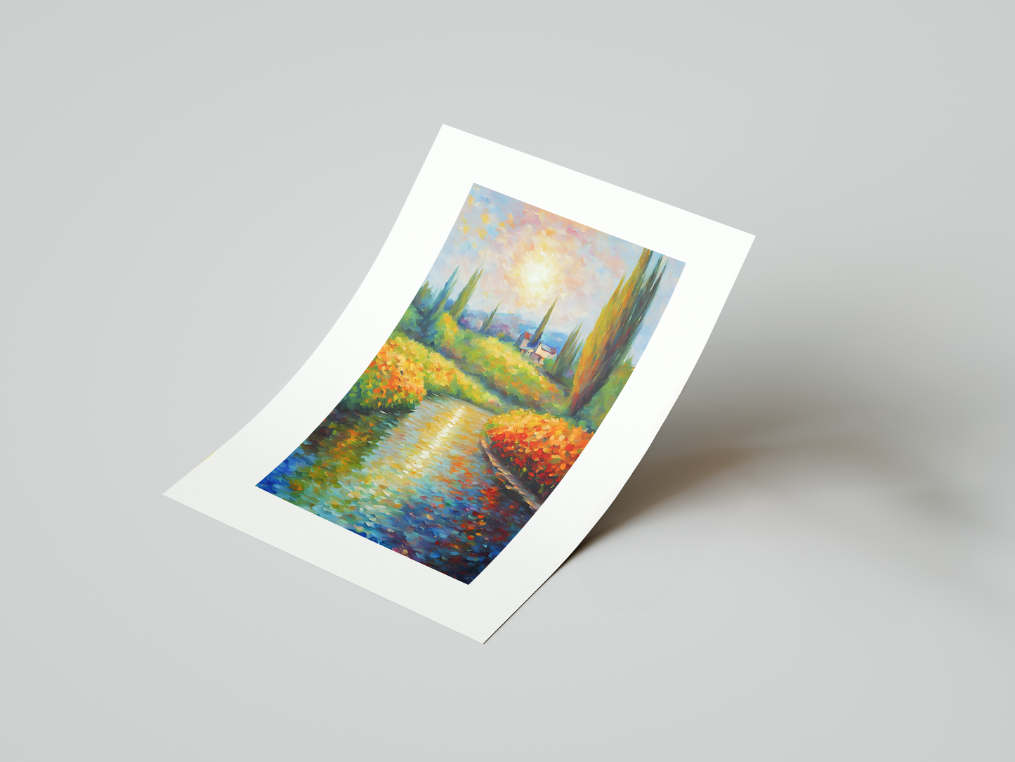 Countryside Stream Art Print