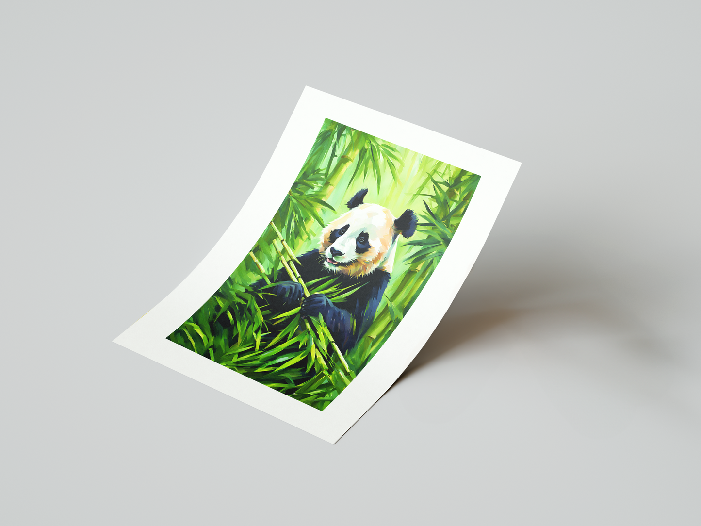 Bamboo Grove Panda Art Print