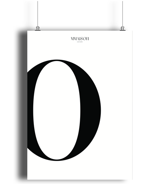 Letter "O" Print