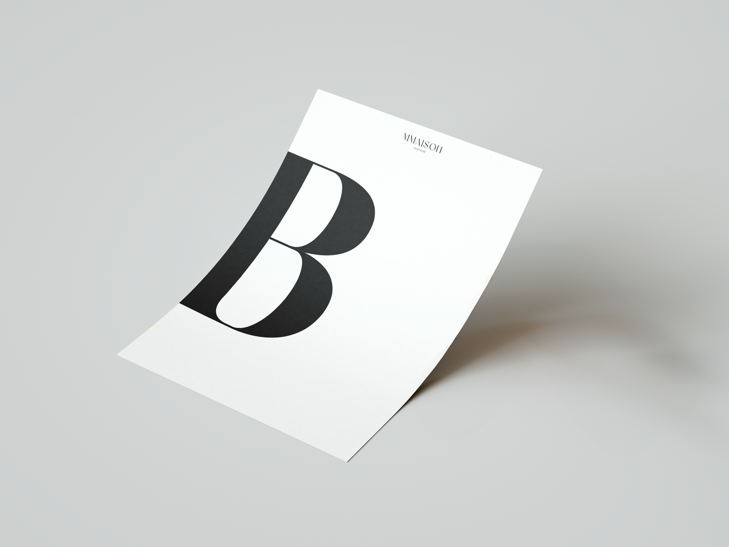 Letter "B" print