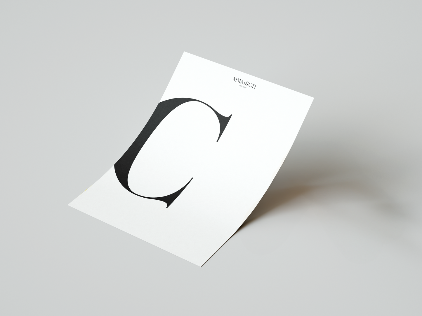 Letter "C" print