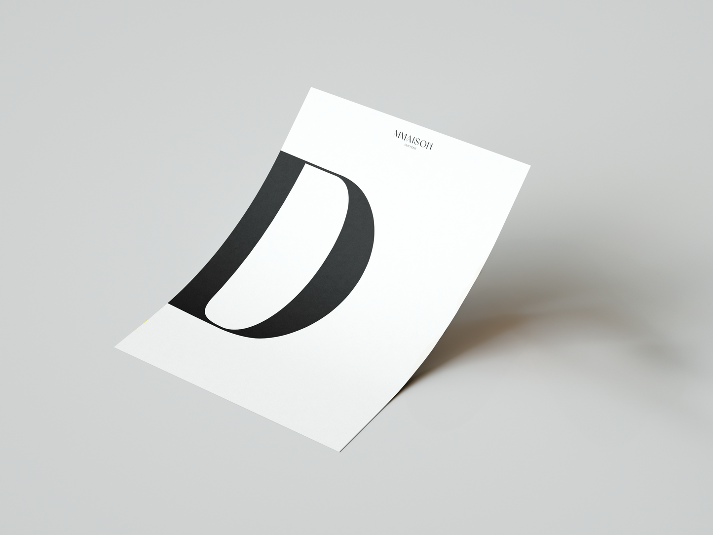 Letter "D" print