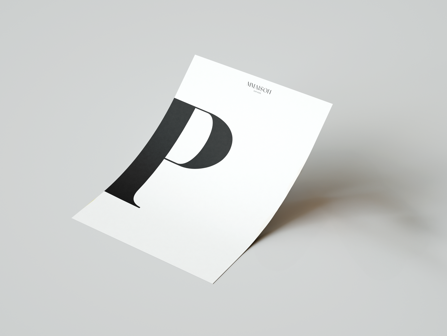 Letter "P" Print