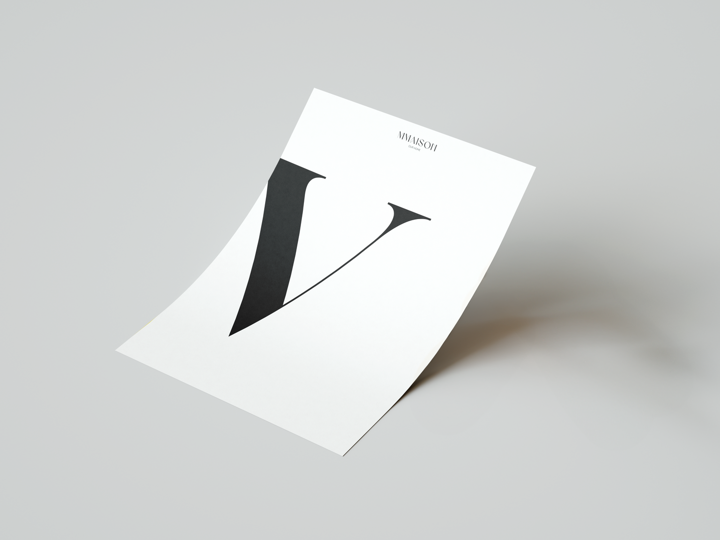 Letter "V" Print