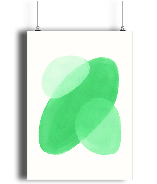 Emerald Glow Art Print