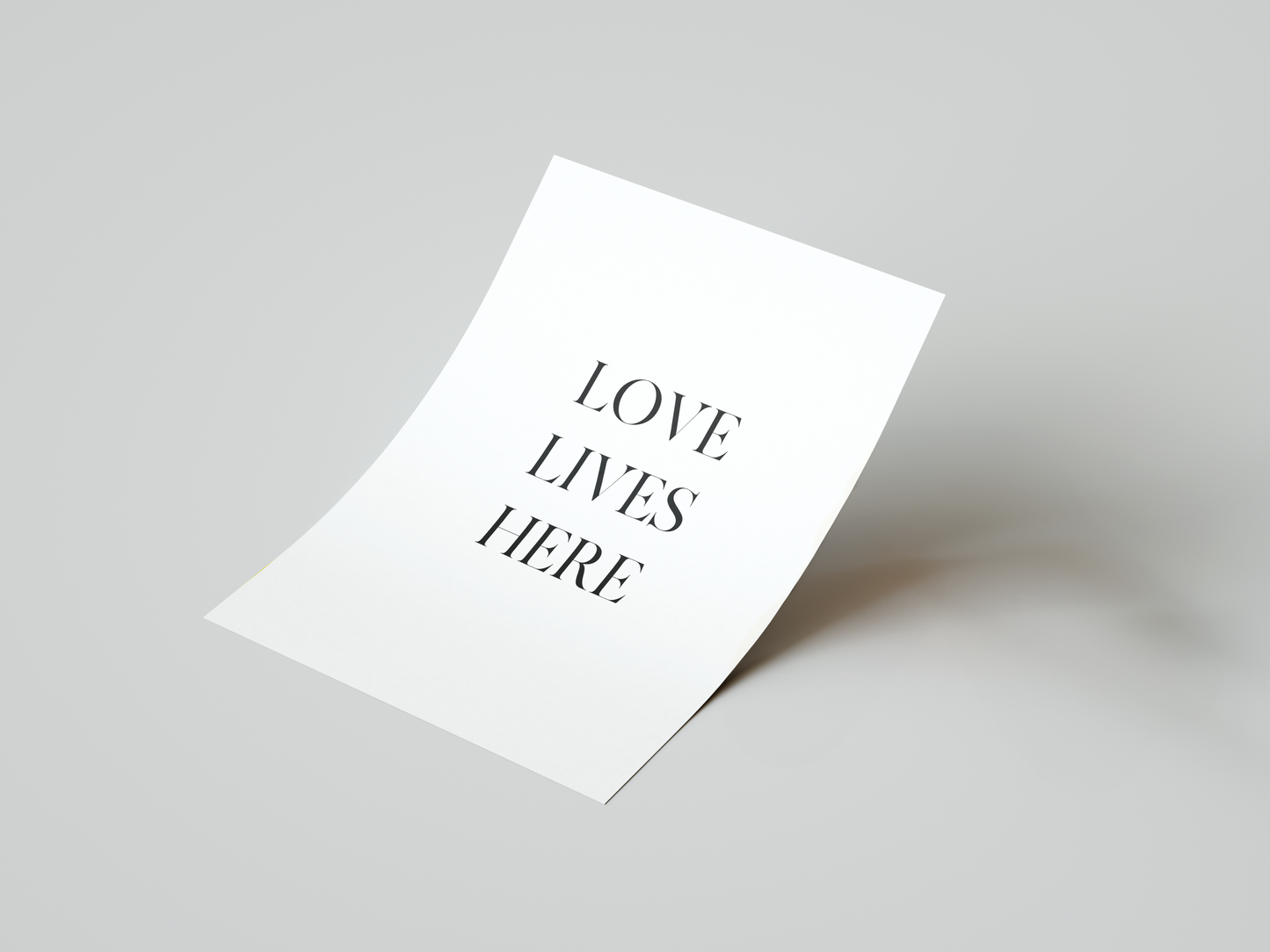 Love Lives Here Print