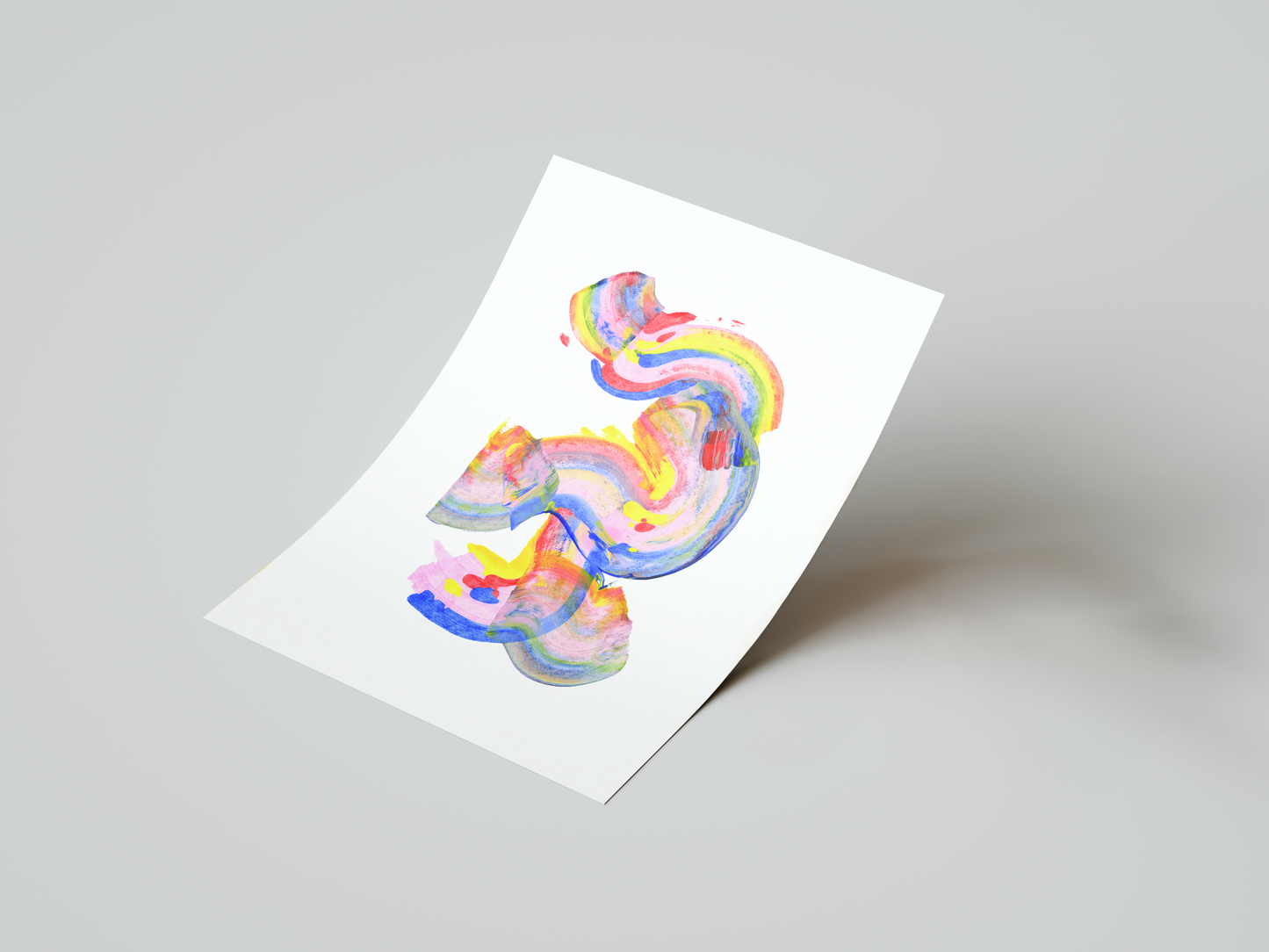 Rainbow Swirls Art Print