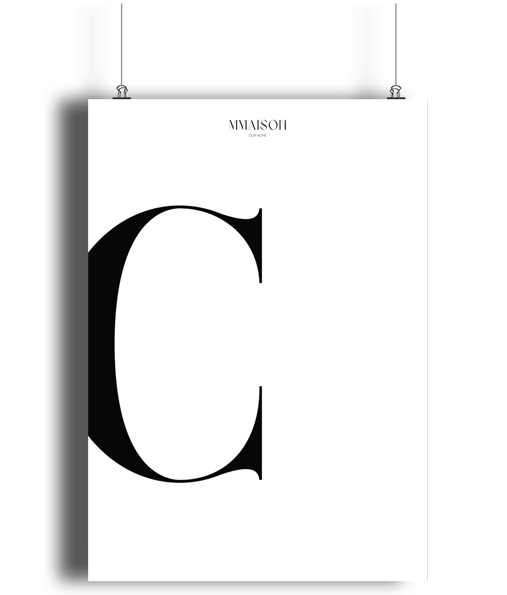 Letter "C" print