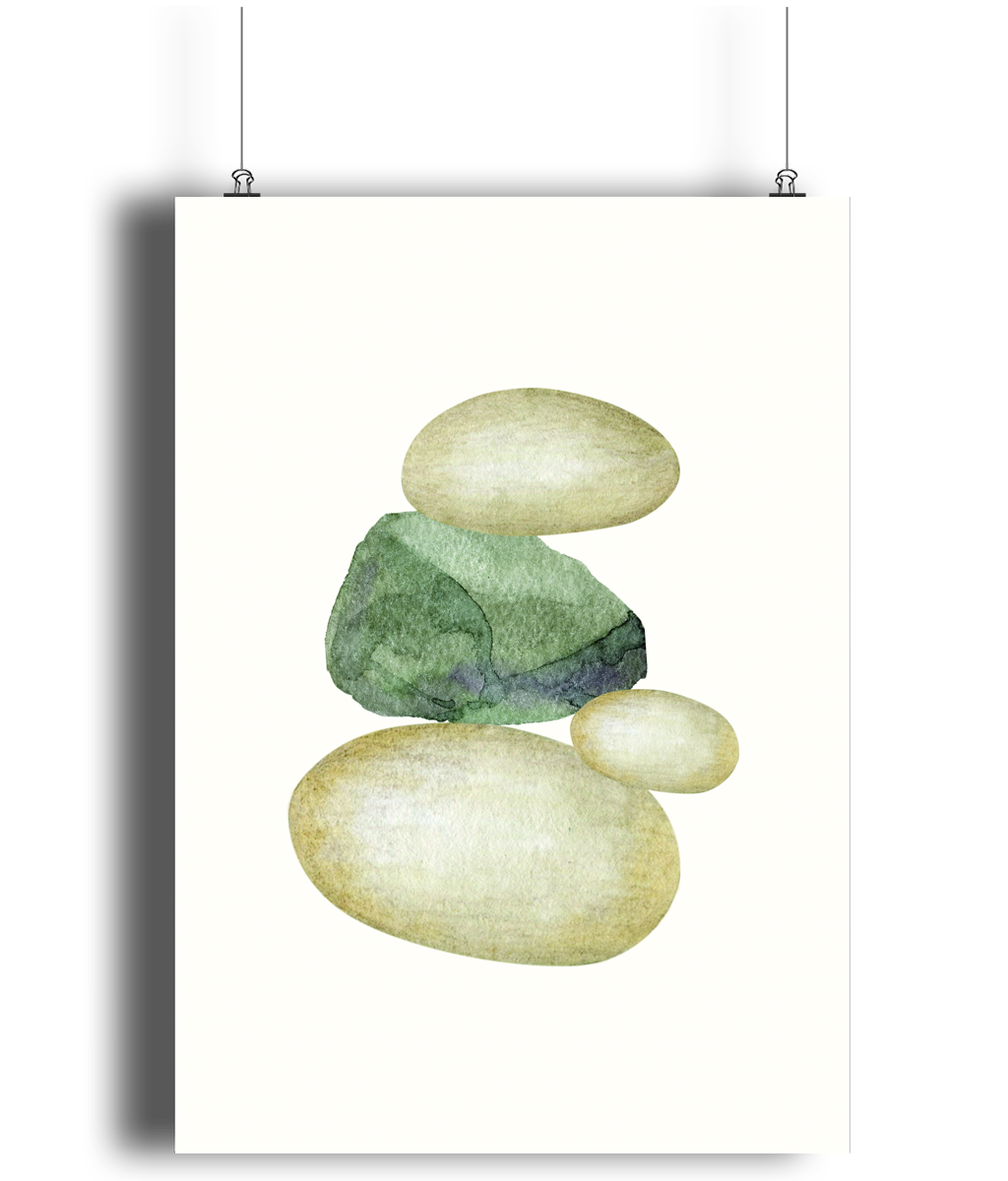 Balanced Stones Art Print