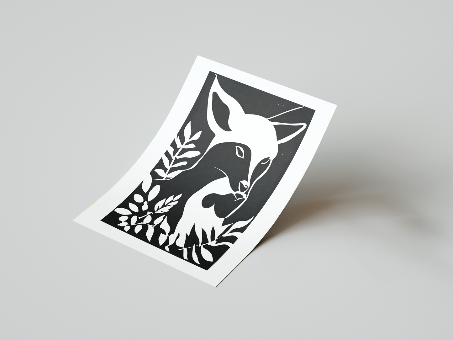 Animal Silhouette Art Print