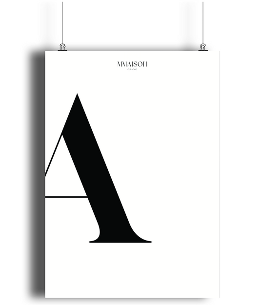 Letter "A" print