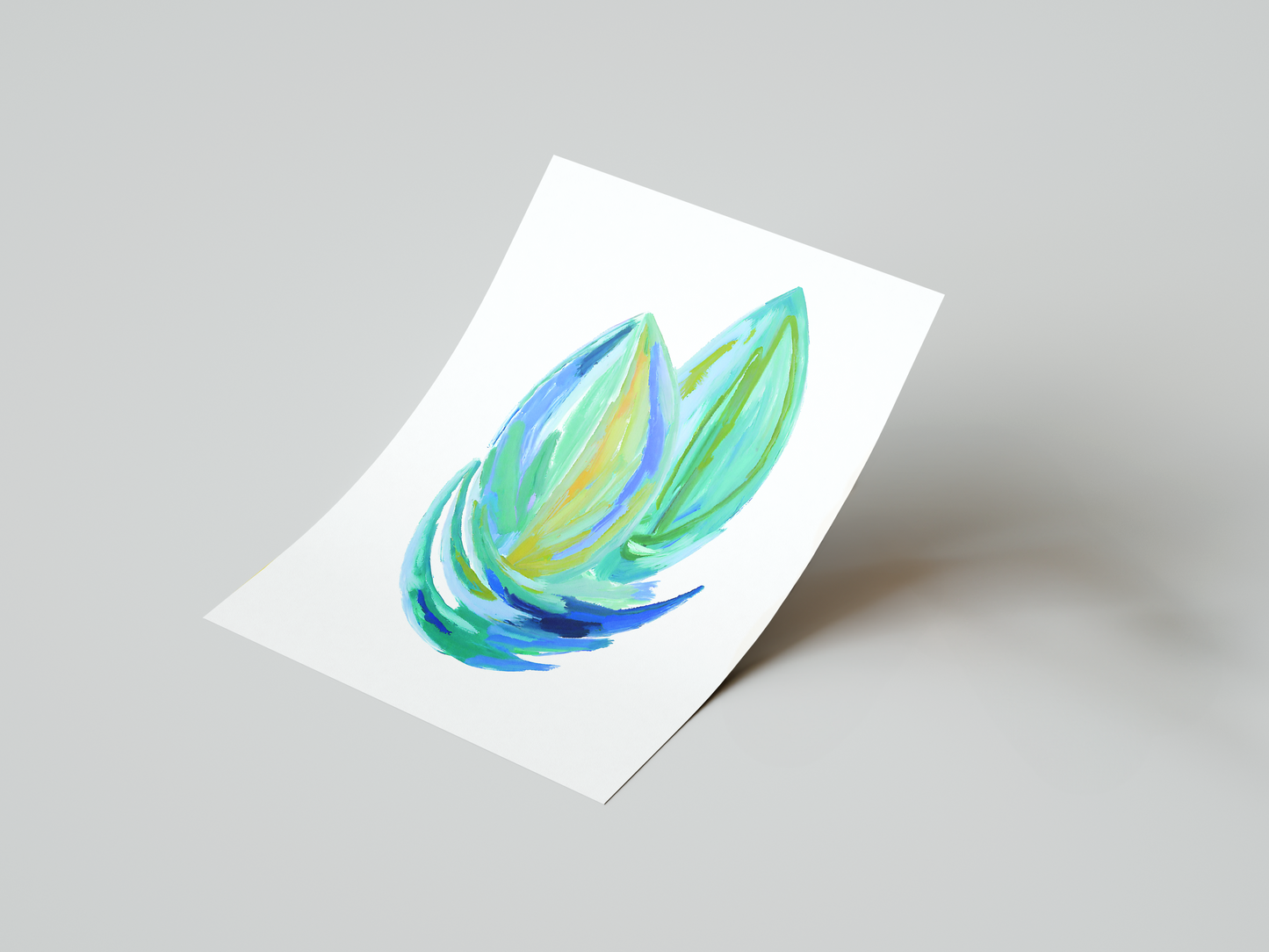 Abstract Leaf Art Print