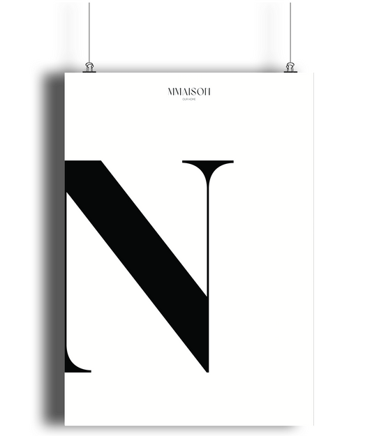 Letter "N" Print