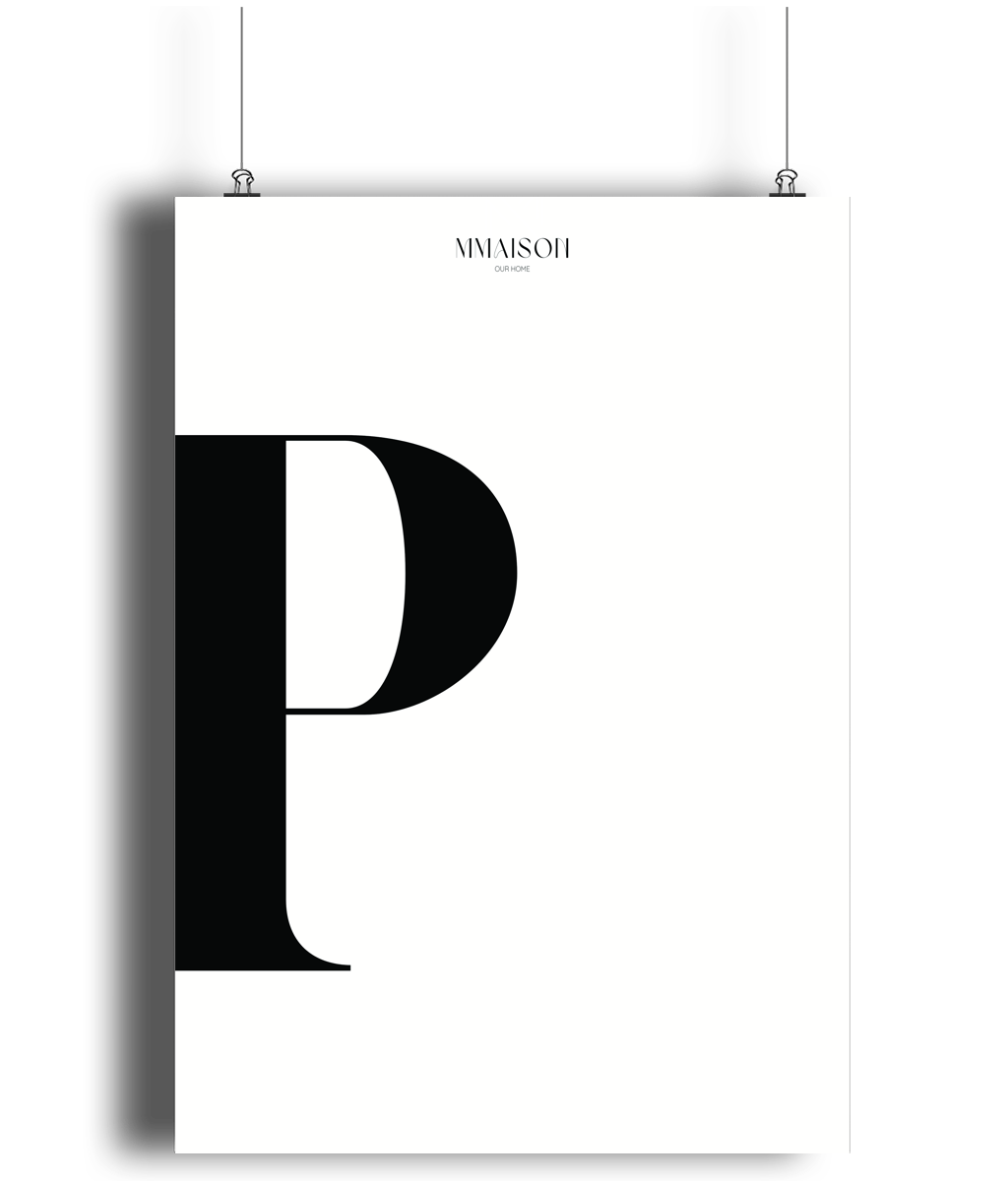 Letter "P" Print