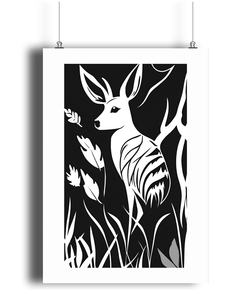 Animal Silhouette Art Print 2