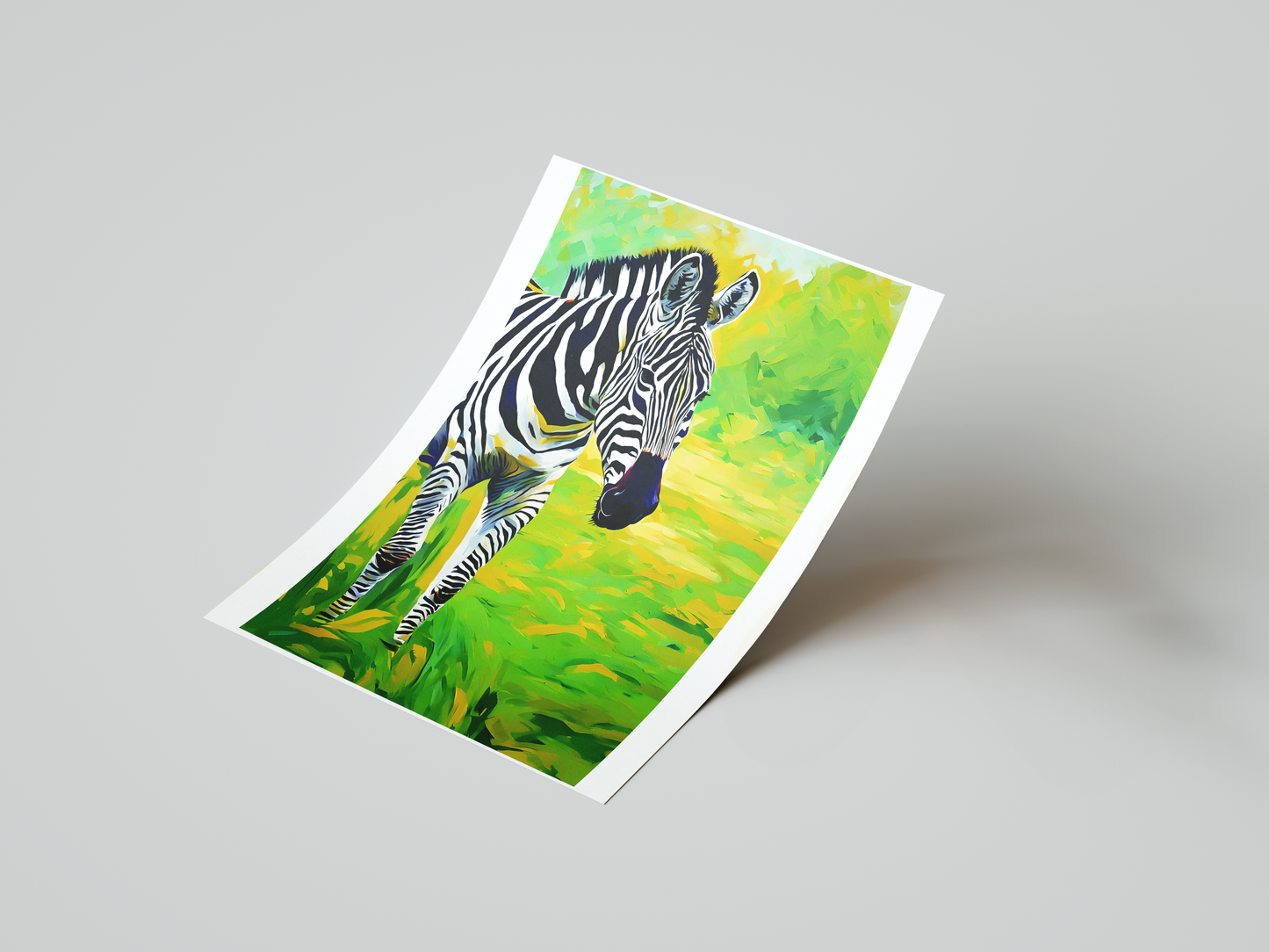 Zebra in the Wild Art Print