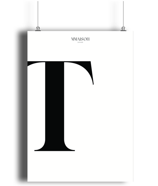 Letter "T" Print